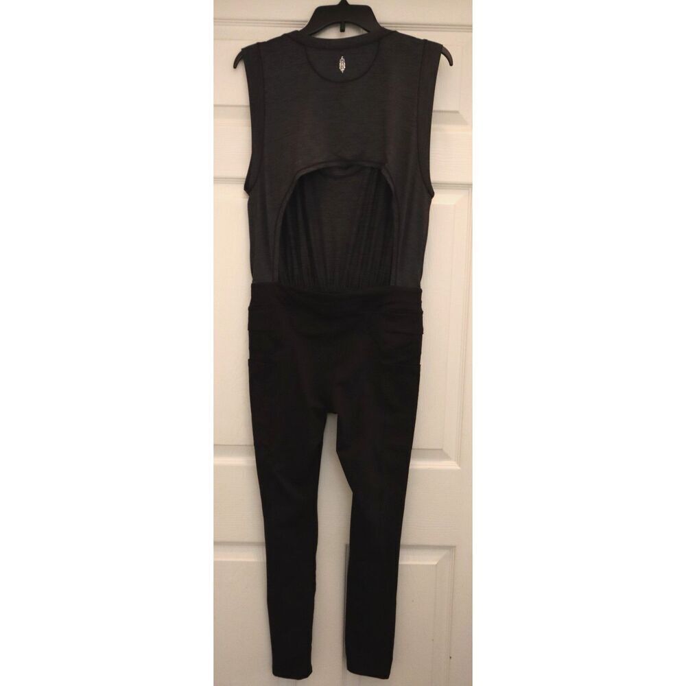 FP Movement OB1697039 Women's Sz S Black Off To The Races 1-Pc Jumpsuit - Picture 2 of 12